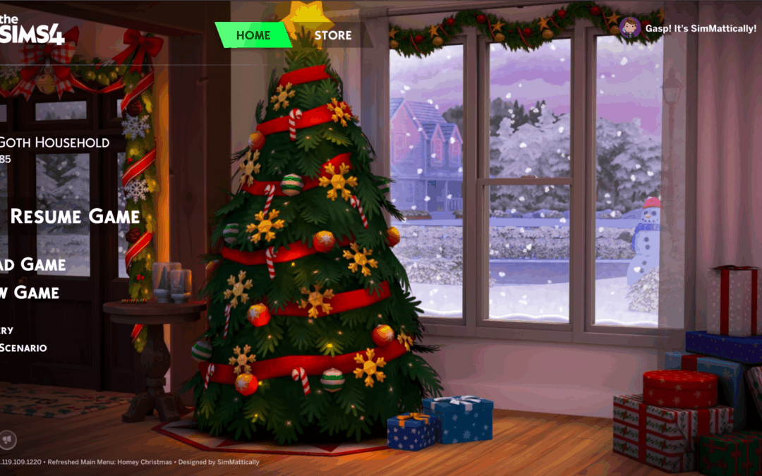Refreshed Main Menu: Homey Christmas