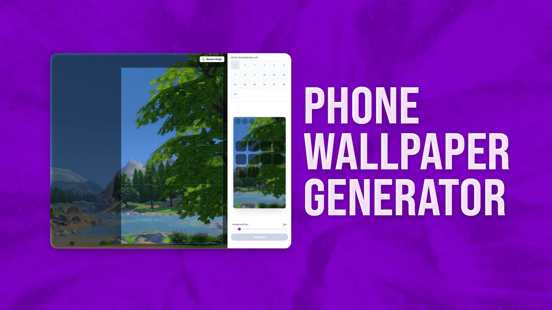 Custom Phone Wallpaper Generator